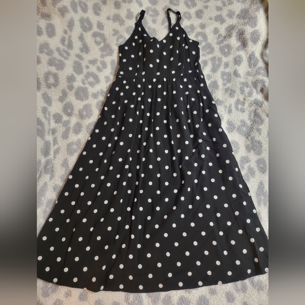 COPY - Black polka dot babydoll dress